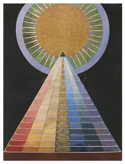 Altarpiece, No.1, Altarpieces, Group X, 1915, HAK No. 187. By courtesy of the of Hilma af Klint Foundation.   Photo by The Moderna Museet, Stockholm, Sweden. .jpg