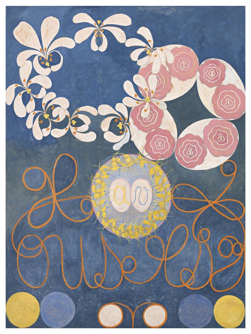 The Ten Largest, No. 1, Childhood, Group IV, 1907, HAK No. 102. By courtesy of the of Hilma af Klint Foundation. Photo by The Moderna Museet, Stockholm, Sweden. .jpg